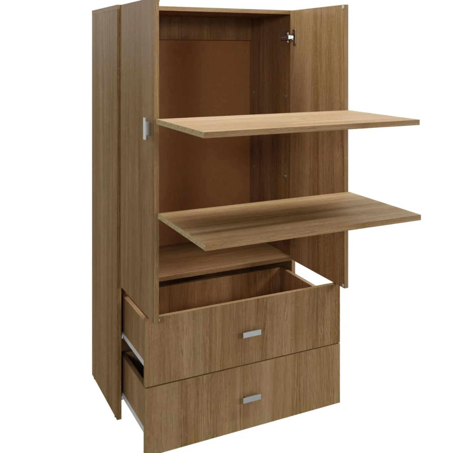 Armoire avec 2 grands tiroirs