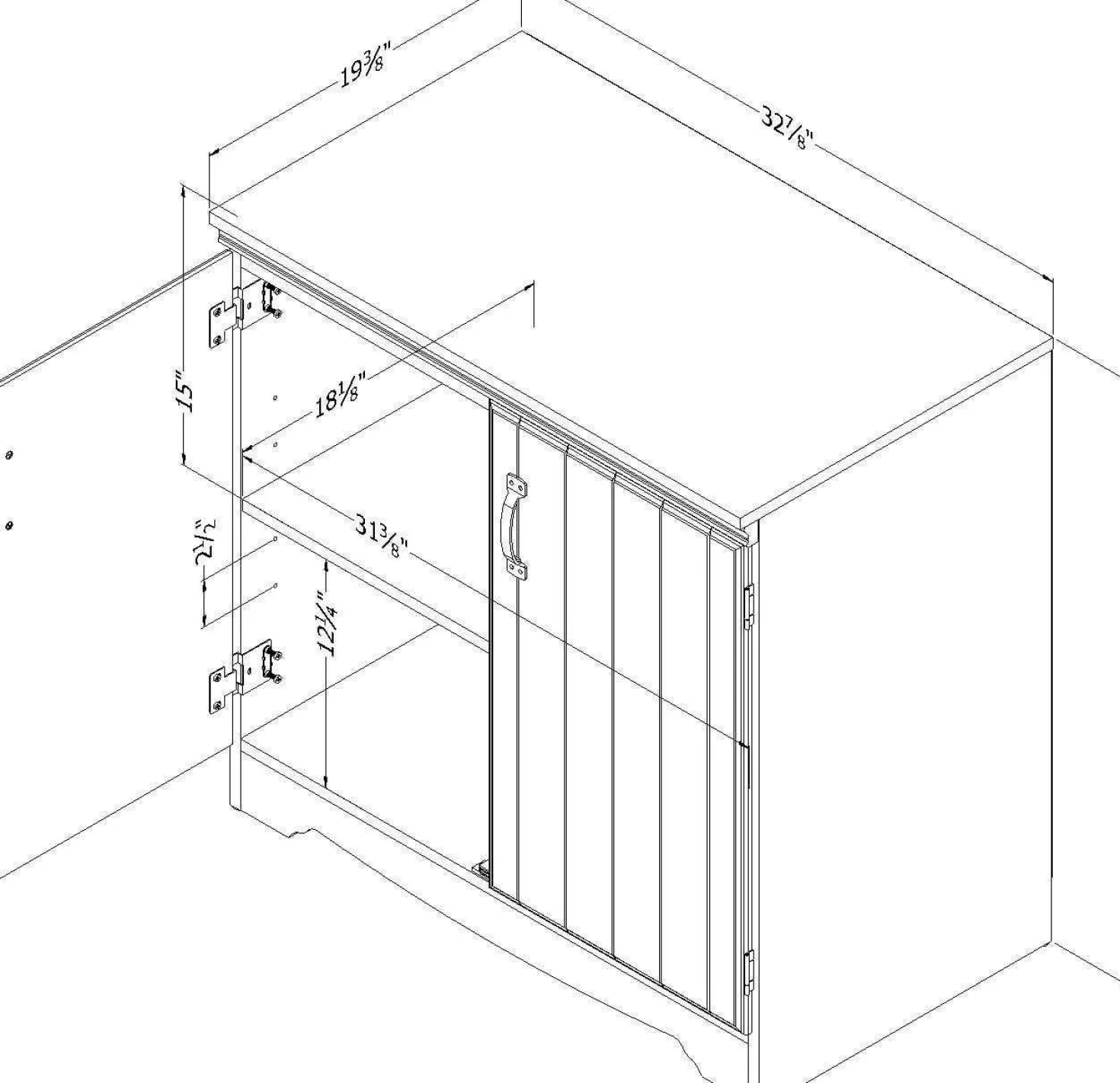 Armoire de rangement avec 2 portes - South Shore