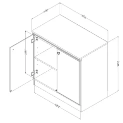 Armoire de rangement 2 portes - South Shore