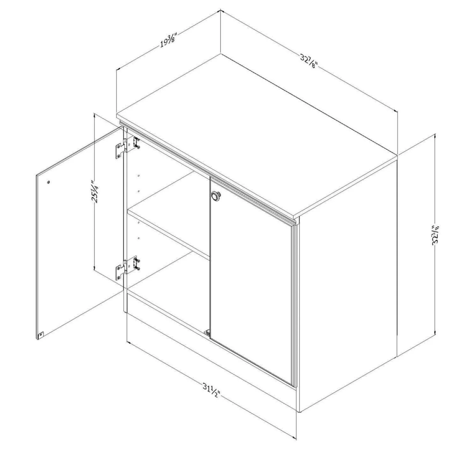 Armoire de rangement 2 portes - South Shore