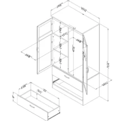 Armoire penderie - South Shore