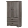 Armoire 2 portes avec tiroirs - South Shore
