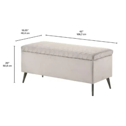 Banc avec rangement