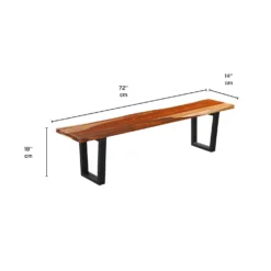 Banc en bois massif