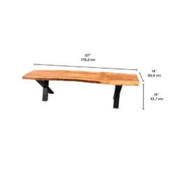 Banc en bois massif - 67