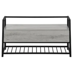 Banc - étagère à chaussures, rangement à rabat - 42
