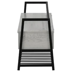 Banc - étagère à chaussures, rangement à rabat - 42