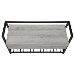 Banc - étagère à chaussures, rangement à rabat - 42