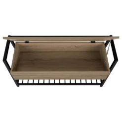 Banc - étagère à chaussures, rangement à rabat - 42