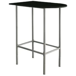 Bar maison - 24"x 36", noir, métal argent gagne-place - Monarch