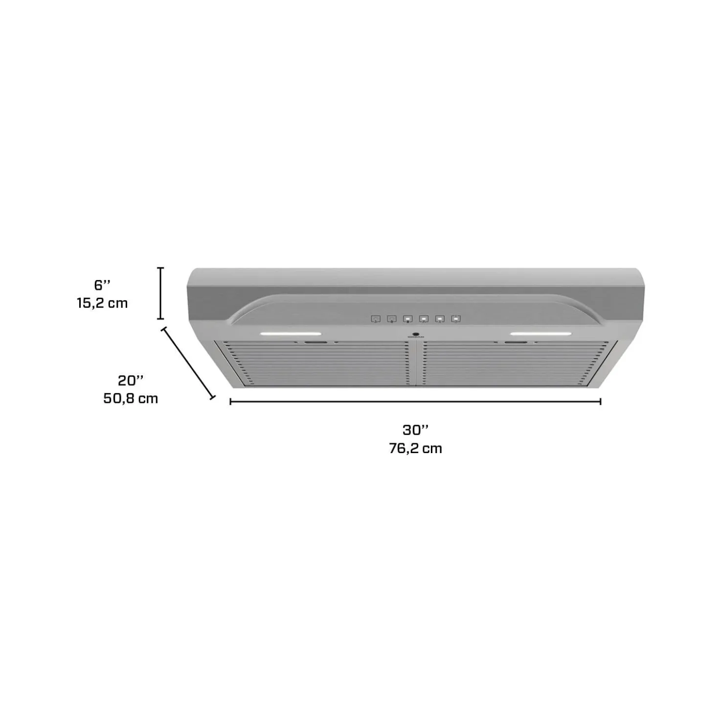 BROAN Hotte Standard Acier inoxydable 30" , 490 PI3/MIN-ALT3304SS