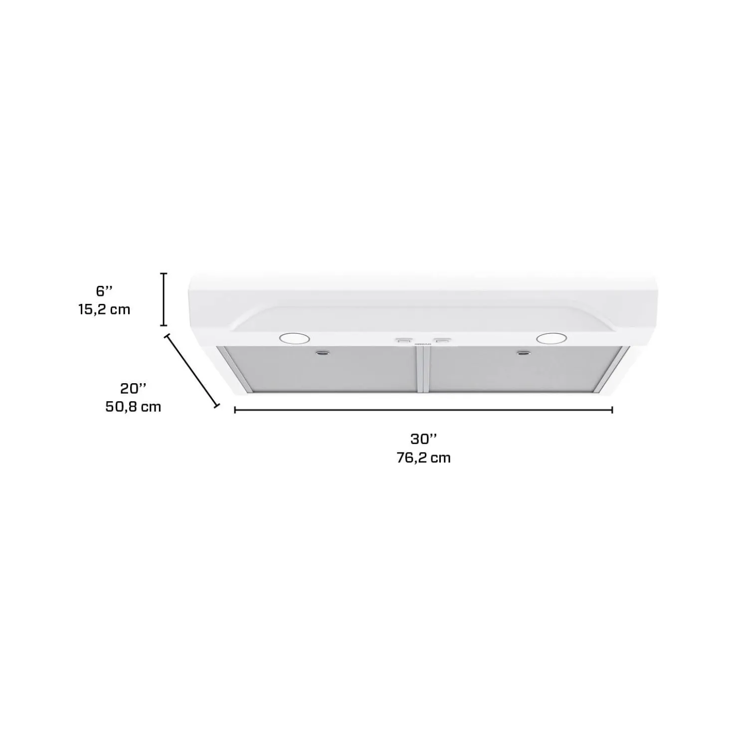 BROAN Hotte Standard Blanc 30" , 350 PI3/MIN-ALT1303WW