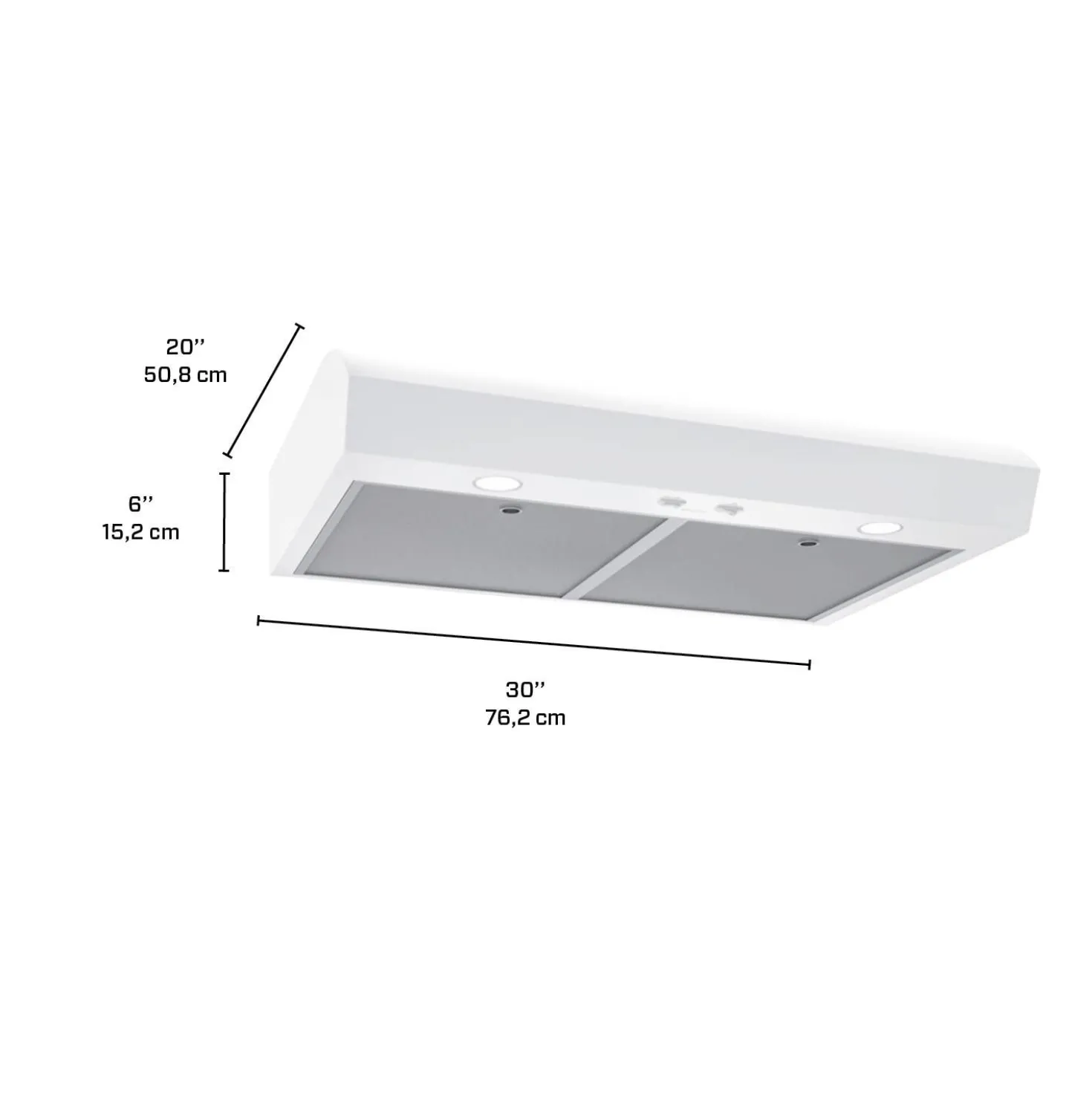 BROAN Hotte Standard Blanc 30" , 350 PI3/MIN-MTR1303WW