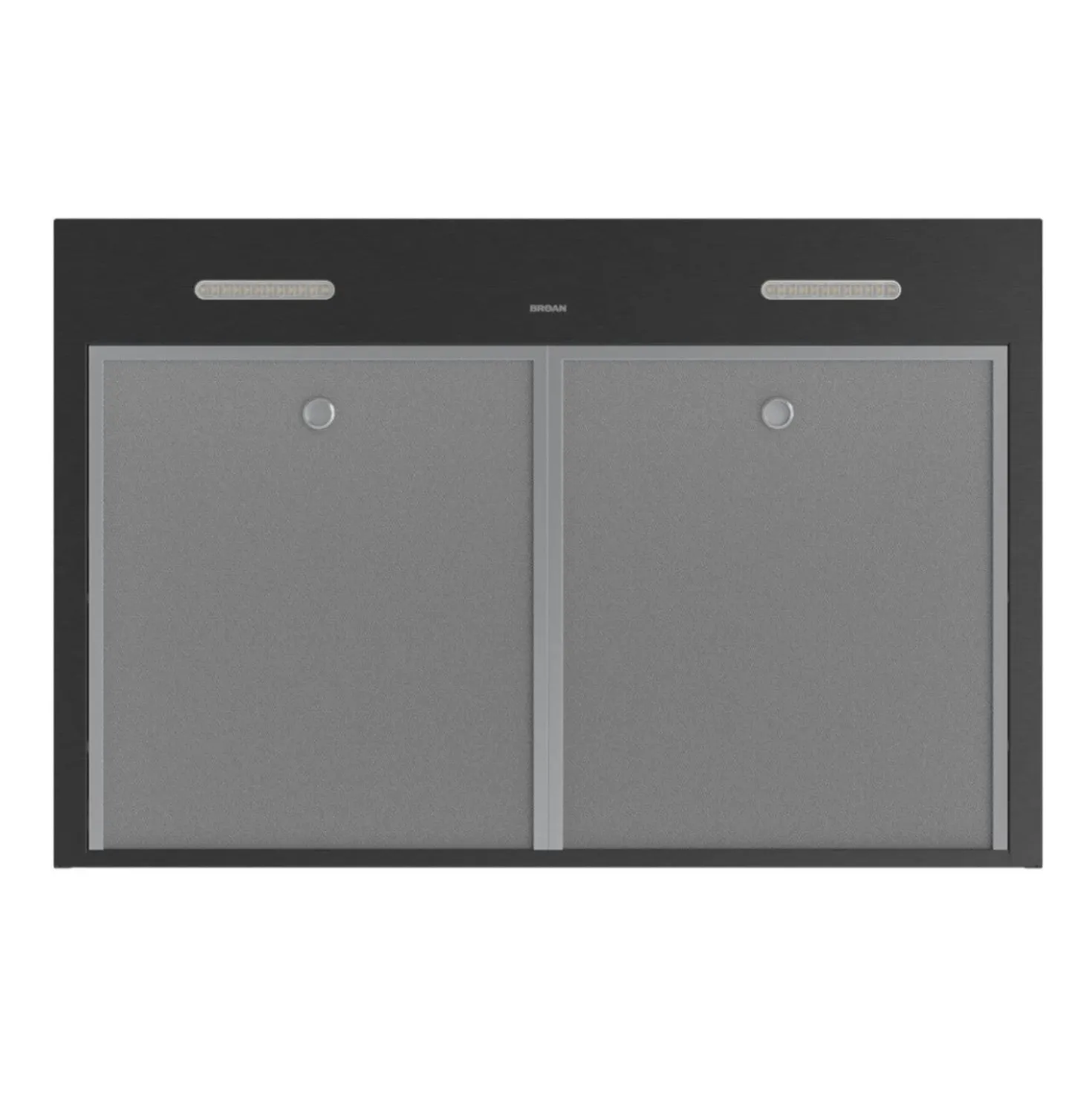 BROAN Hotte Standard Inox noir 30" , 350 PI3/MIN-GLA2303BLS