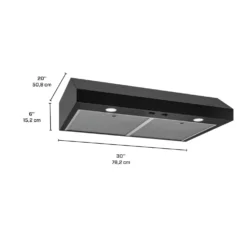 BROAN Hotte Standard Noir 30