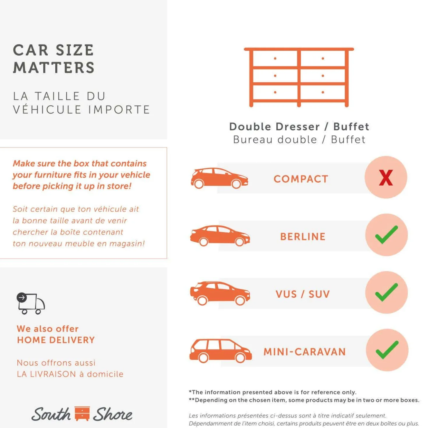 Bureau double - South Shore