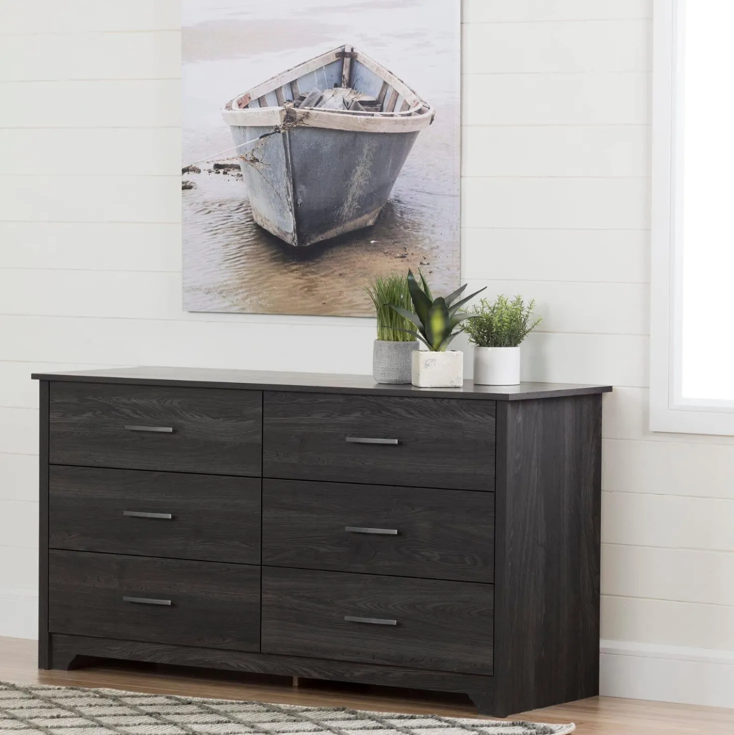 Bureau double 6 tiroirs - South Shore