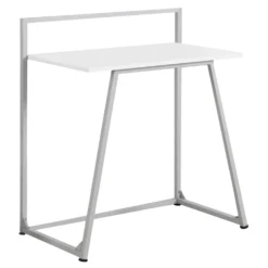 Bureau - 30"L, juvenile blanc, métal blanc - Monarch