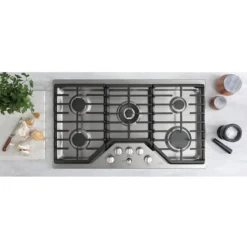 CAFE Plaque de cuisson Gaz Acier inoxydable 36