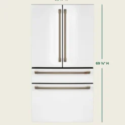 CAFE Réfrigerateur 23,2 pi3 36 po Blanc Portes françaises - CJE23DP4WW2