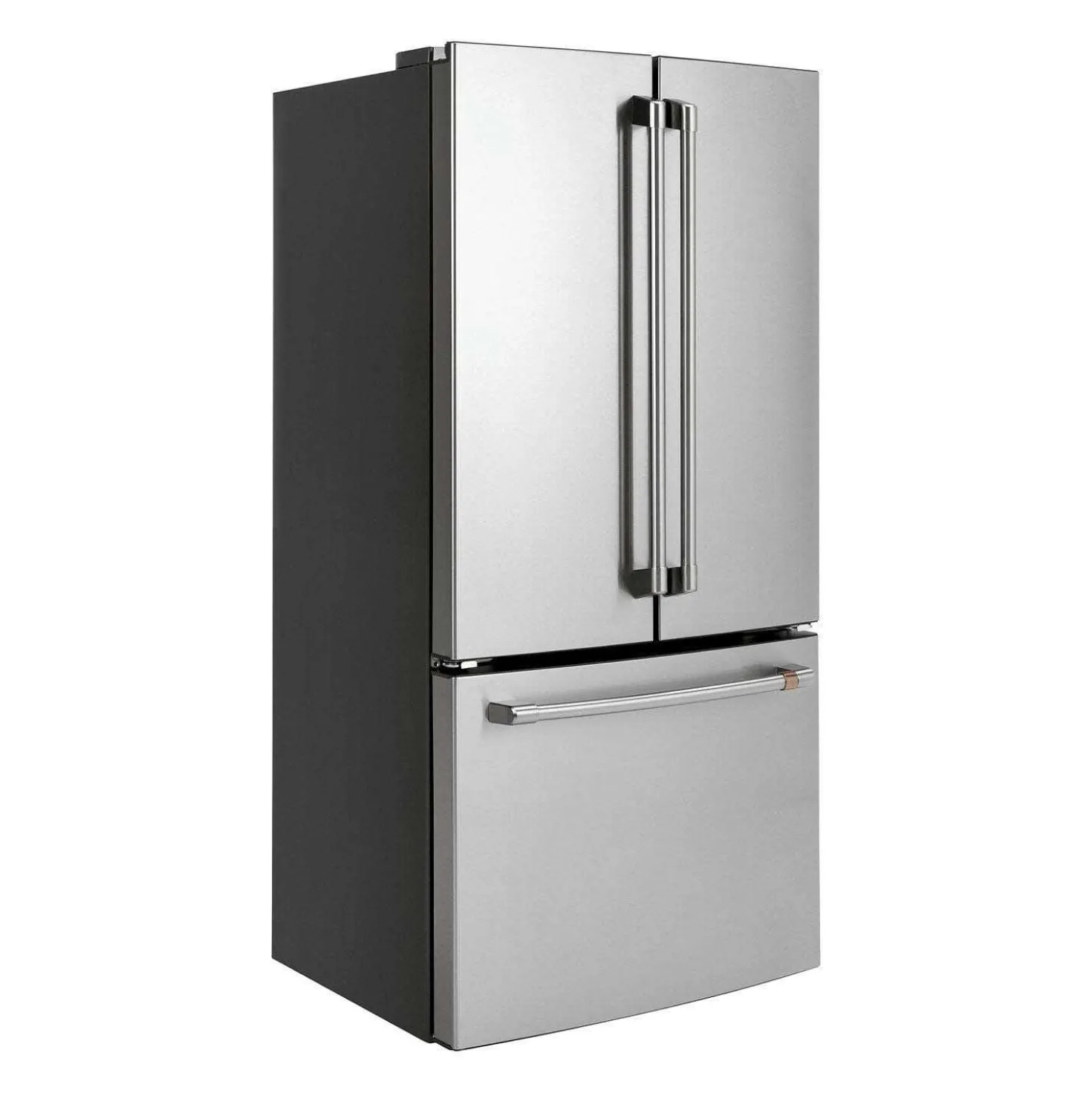 CAFE Réfrigérateur 18,6 pi3 33 po Acier inoxydable Congélateur en bas, Portes françaises - CWE19SP2NS1