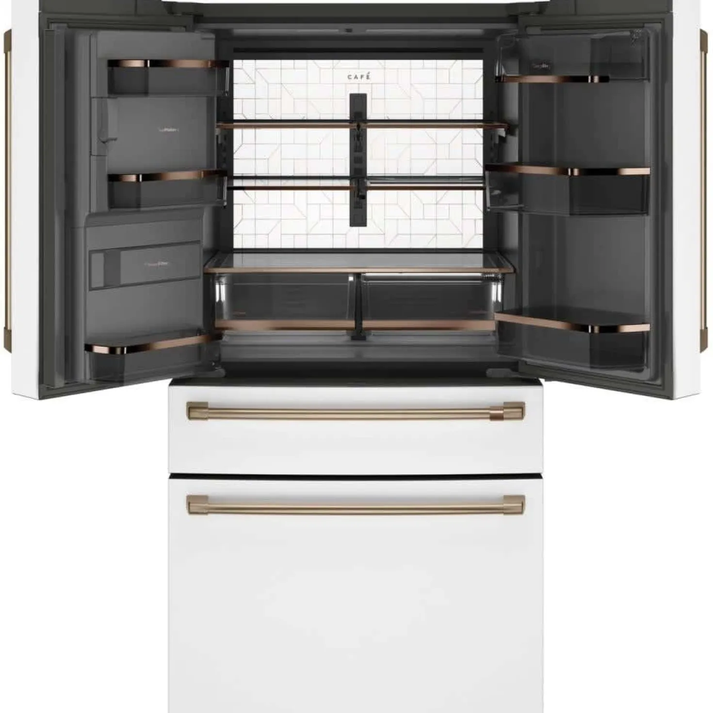 CAFE Réfrigérateur 22,3 pi3 36 po Acier inoxydable Portes françaises - CXE22DP4PW2