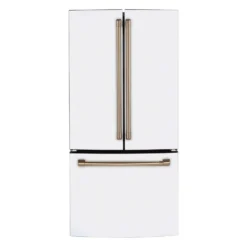 CAFE Réfrigérateur 18,6 pi3 33 po Blanc Congélateur en bas, Portes françaises - CWE19SP4NW2