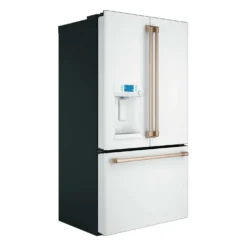 CAFE Réfrigérateur 22,1 pi3 36 po Blanc Congélateur en bas, Portes françaises - CYE22TP4MW2