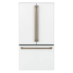 CAFE Réfrigérateur 23,1 pi3 36 po Blanc Congélateur en bas, Portes françaises - CWE23SP4MW2