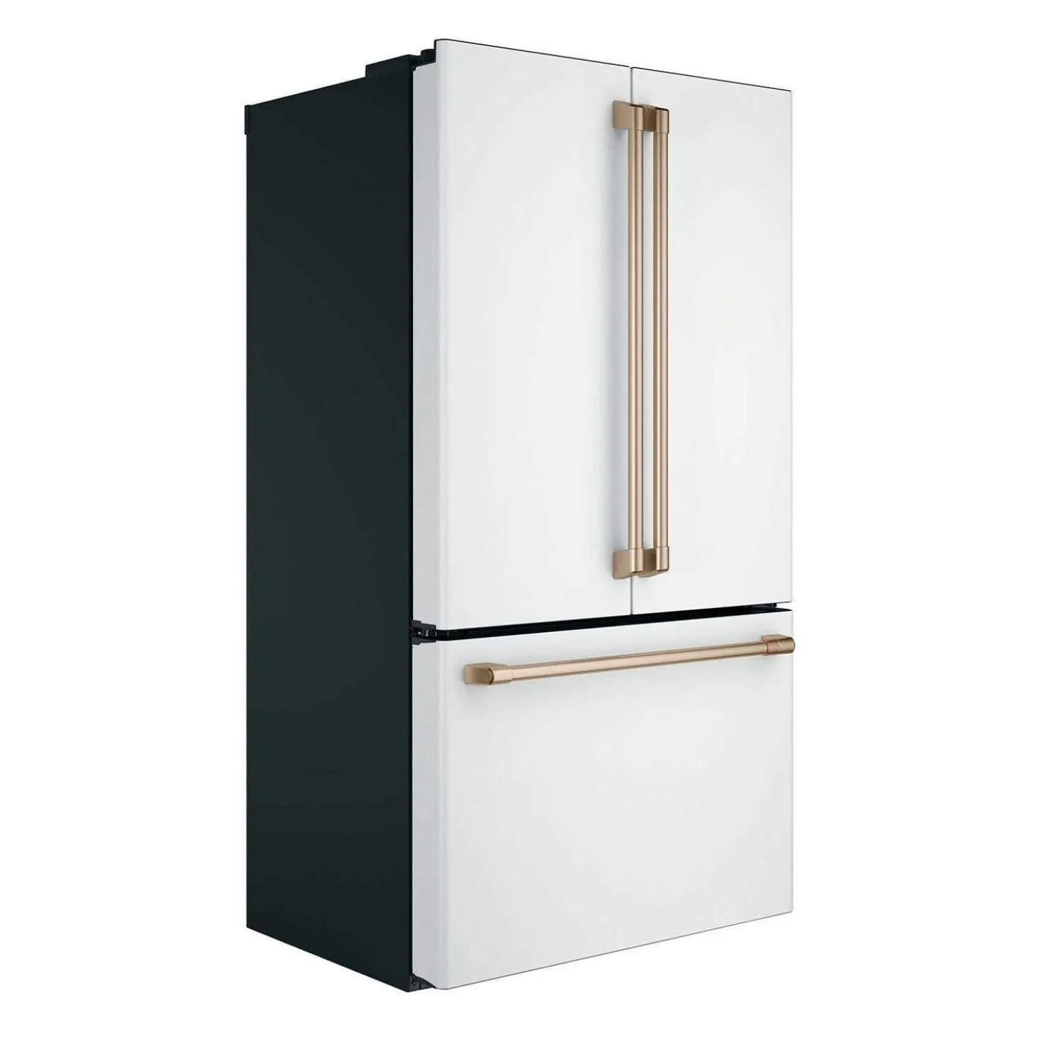 CAFE Réfrigérateur 23,1 pi3 36 po Blanc Congélateur en bas, Portes françaises - CWE23SP4MW2