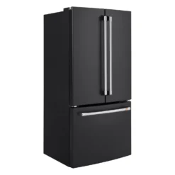 CAFE Réfrigérateur 18,6 pi3 33 po Noir Congélateur en bas, Portes françaises - CWE19SP3ND1