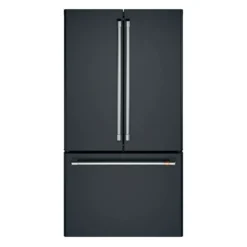 CAFE Réfrigérateur 23,1 pi3 36 po Noir Congélateur en bas, Portes françaises - CWE23SP3MD1