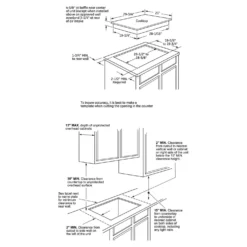CAFE Table de cuisson Induction Acier inoxydable 30