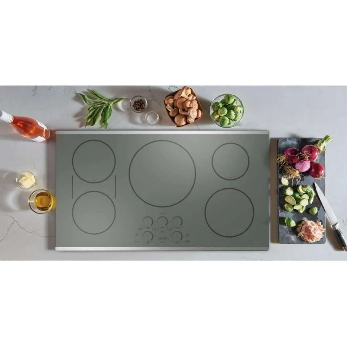 CAFE Table de cuisson Induction Acier inoxydable 36" Acier inoxydable - CHP90362TSS