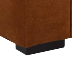 Causeuse de style guimauve - rouille