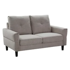 Causeuse en tissu - beige