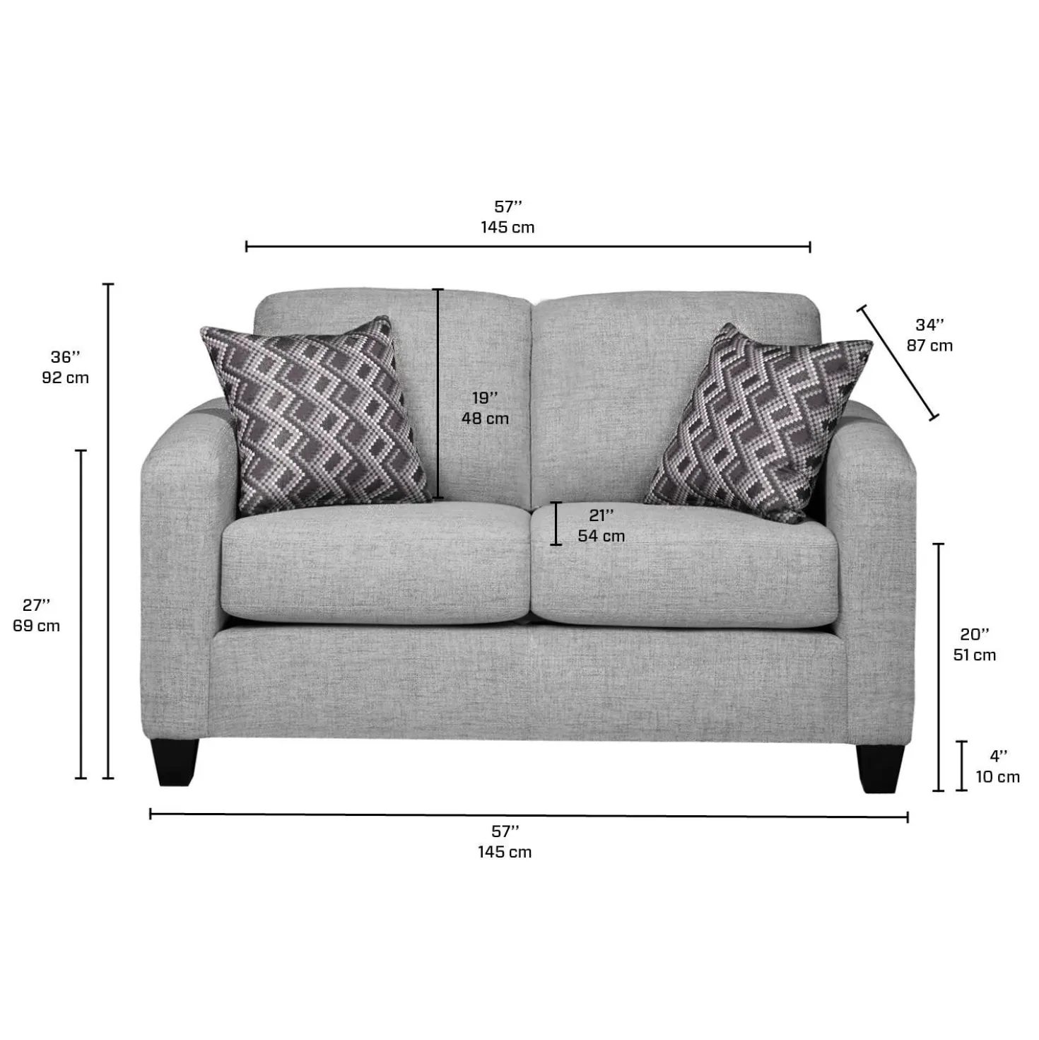 Causeuse - gris