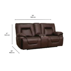 Causeuse inclinable avec console