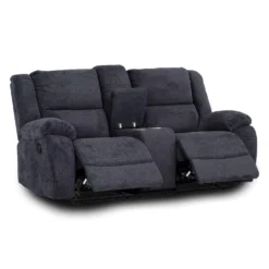 Causeuse inclinable avec console et porte-gobelets