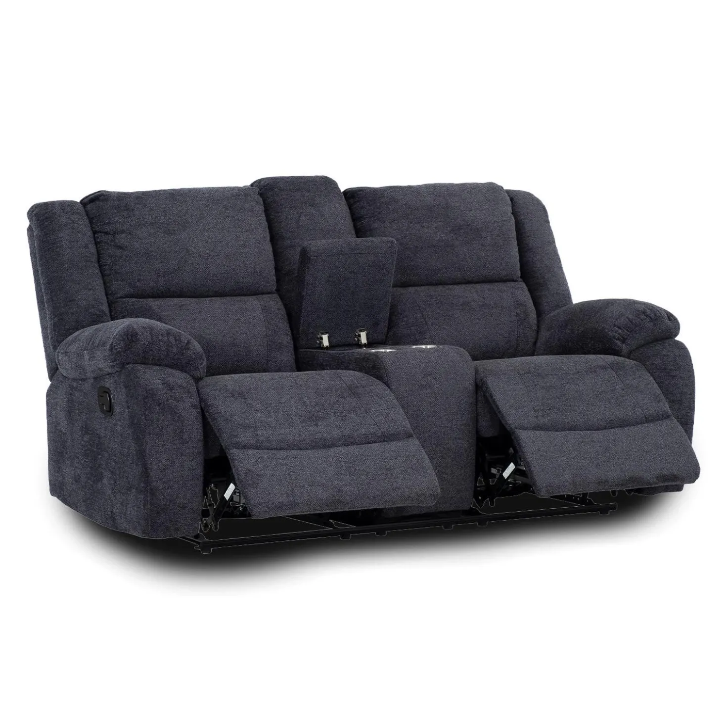 Causeuse inclinable avec console et porte-gobelets