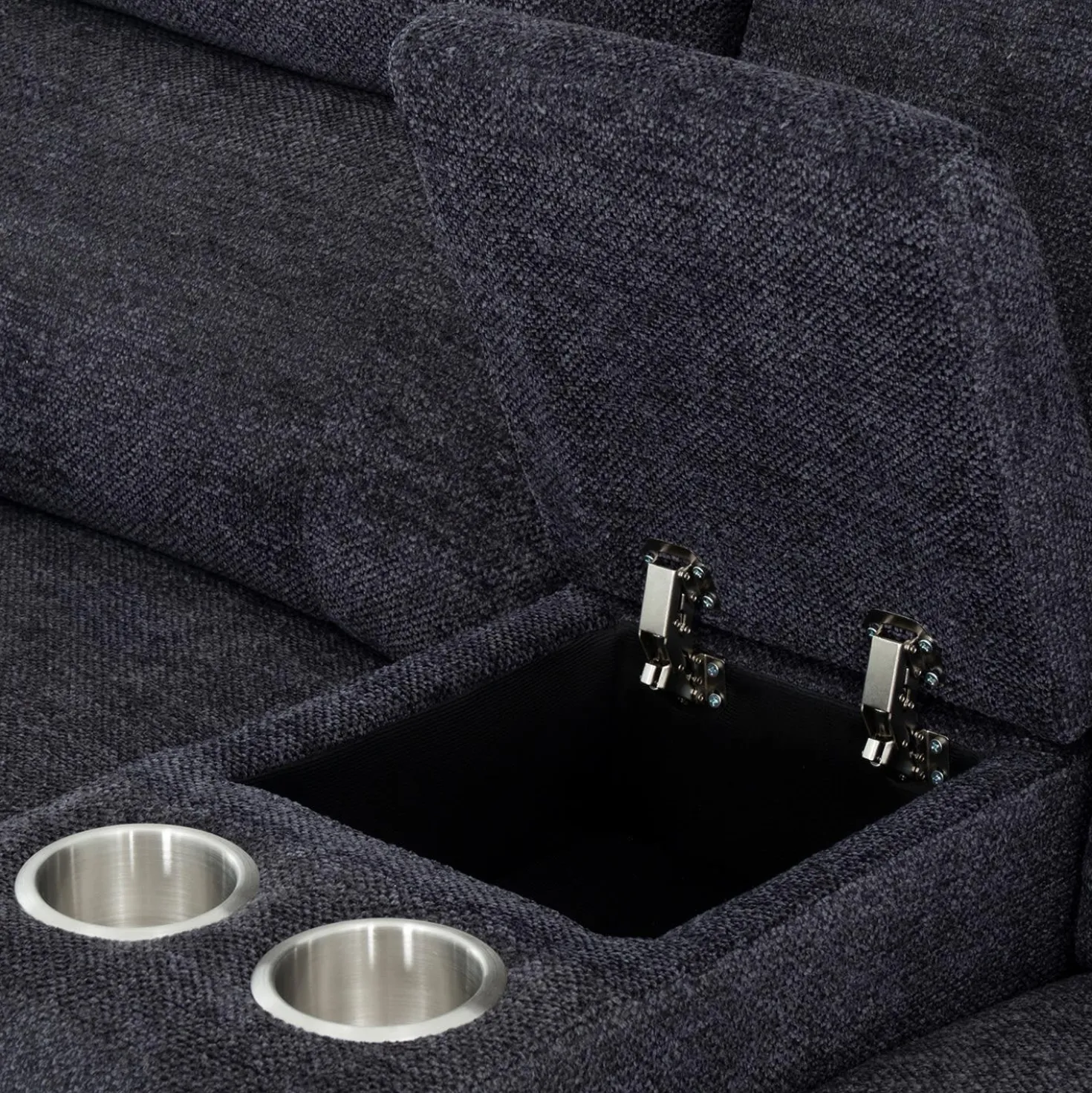 Causeuse inclinable avec console et porte-gobelets