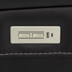Causeuse inclinable électrique avec appuis-tête ajustables, console et système de son immersif
