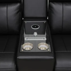 Causeuse inclinable électrique avec massage, chaleur, console et système de son intégré