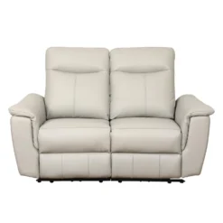 Causeuse inclinable électrique en cuir véritable