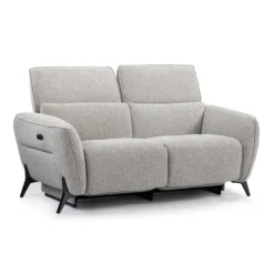Causeuse électrique inclinable avec appuis-tête ajustables - tissu