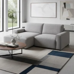 Causeuse modulaire avec chaise longue à gauche - 2 mcx