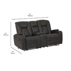 Causeuse modulaire inclinable avec console - 3 mcx