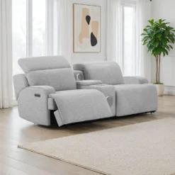 Causeuse modulaire inclinable électrique et console avec système audio intégré - 3 mcx