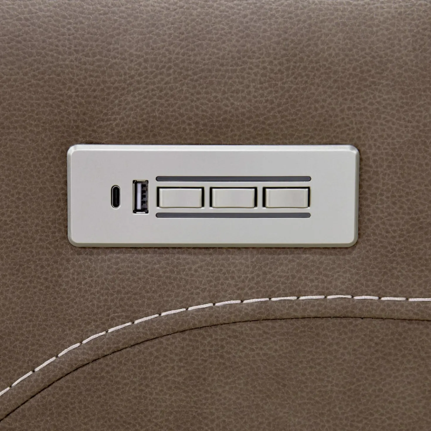 Causeuse modulaire électrique inclinable avec console - 3 mcx