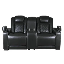 Causeuse modulaire électrique inclinable avec console et porte-gobelets - 3 mcx